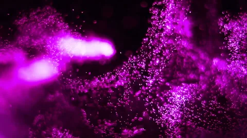 Pink Space Abstract Particles Background Stock Footage 155751893