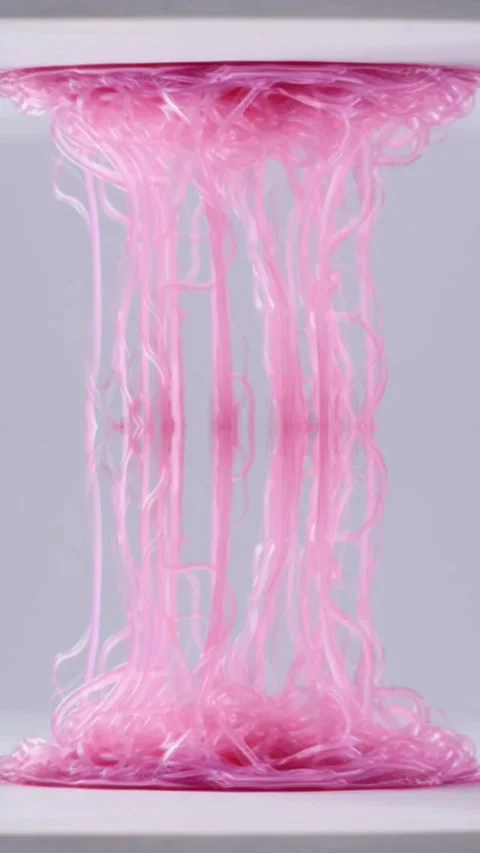Pink Spaghetti  Stock Footage 246424929