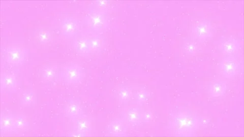 Pink Sparkle Twinkling Stars Loop Soft Glowing Bokeh Background Animation Stock Footage 341828859