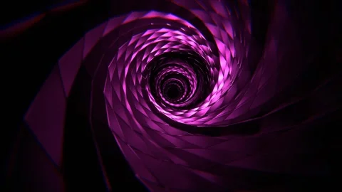 Pink Spectacular Spiral Sci-Fi Tunnel Background VJ Loop l 4K Stock Footage 295878529