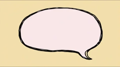 Pink speech bubble wobbling pulsing subtle scale shift repeating loop for d.. Video stock 339791548
