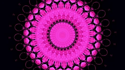 Pink spinning abstract circle. Hypnosis and meditation Stock-Footage 317426764