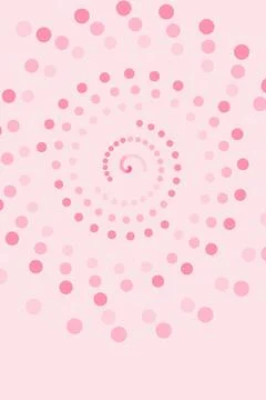 Pink Spiral Dot Pattern Stock Illustration