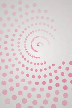 Pink Spiral Dot Pattern Stock Photos
