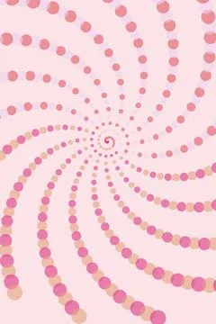 Pink Spiral Dot Pattern Stock Photos