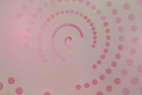 Pink spiral pattern with circles on soft background イラスト素材