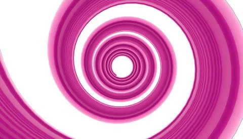 Pink spiral on white background Stock Illustration