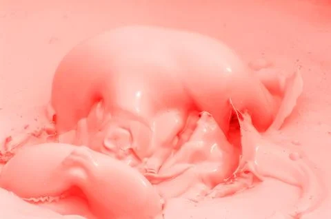 Pink splash Foto stock