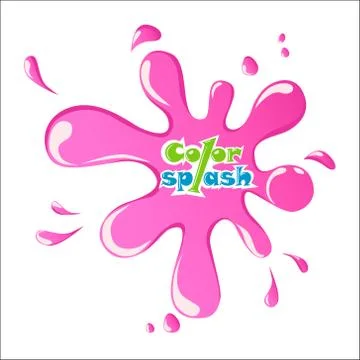 Pink Splash on white background eps10 Stock Illustration