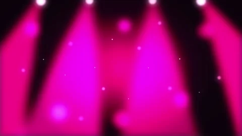 Pink spotlight loop footage with stage lights Stock Footage 346543999