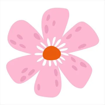 Pink spring flower Stock Illustration