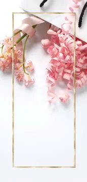 Pink spring flowers Foto stock
