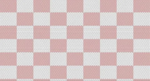 Pink square knitted pattern, Festive Sweater Design. Seamless Knitted Pattern Stock Illustration