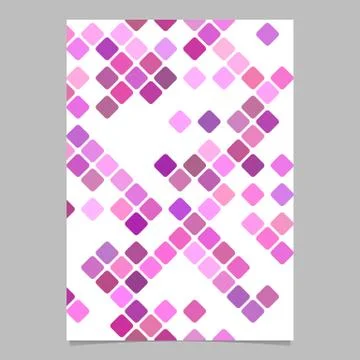 Pink square pattern brochure template - vector cover background Stock Illustration
