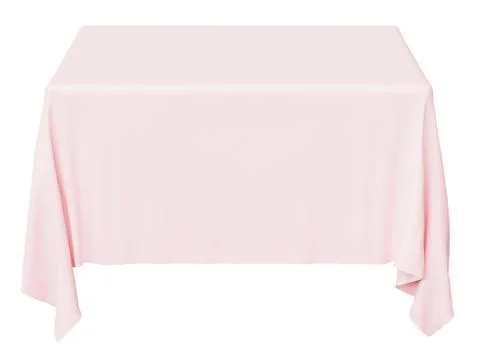 Pink square tablecloth Stock Illustration