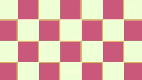 Pink squares and checker pattern yellow checkered illustration gesture figure Stock Footage 335148854