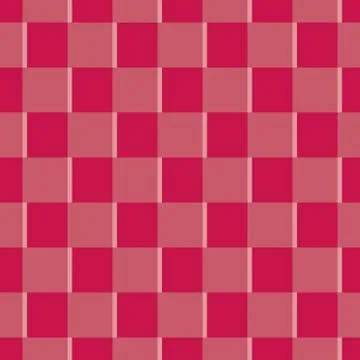 Pink squares on red seamless background. Stock Illustration