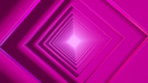 Pink Squares Tunnel Stock Footage 241008276