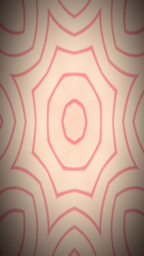 Pink Star Flower Outline Loop Soft Pastel Abstract Motion Background Stock Footage 345647501