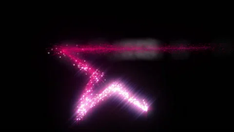 Pink star light streak trail particle animation Stock Footage 149041600