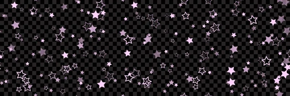 Pink star pattern background for wide banner. Seamless stars background. Ve.. イラスト素材