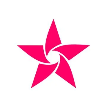 Pink Star vector Logo Template Illustration Design. Vector EPS 10. Stock Illustration