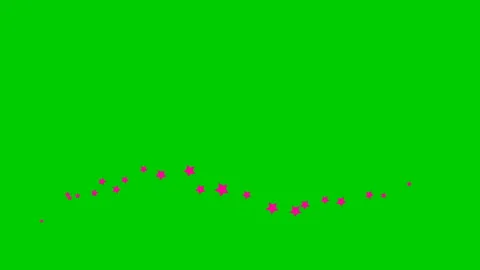 Pink star wave green Stock Footage 210403598