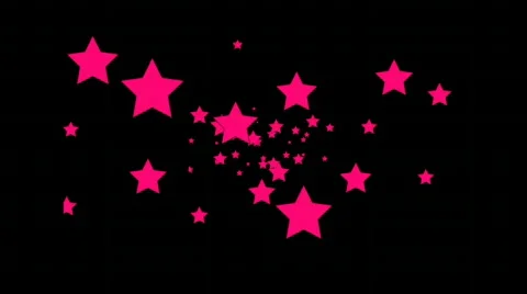 Pink Stars Video stock 590308