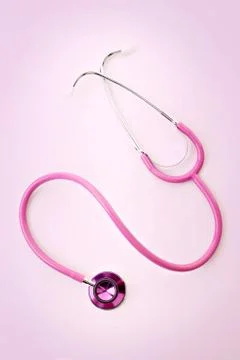 Pink stethoscope Stock Photos
