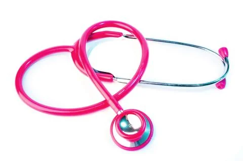 Pink stethoscope Stock Photos