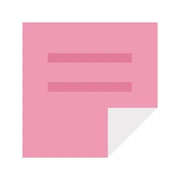 Pink sticker vector flat isolated Stock Illustration