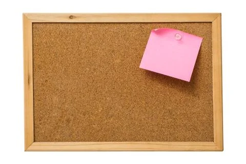 Pink sticky notes Stock Photos