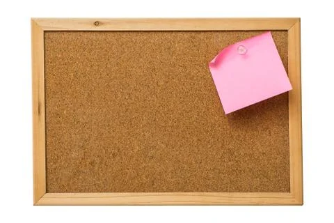 Pink sticky notes Stock Photos