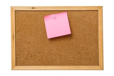 Pink sticky notes Stock Photos