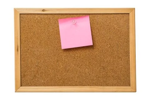 Pink sticky notes Stock Photos