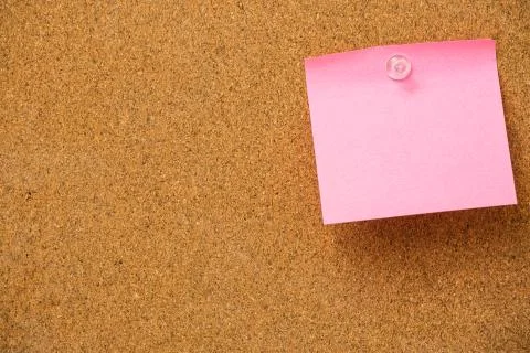 Pink sticky notes Foto stock