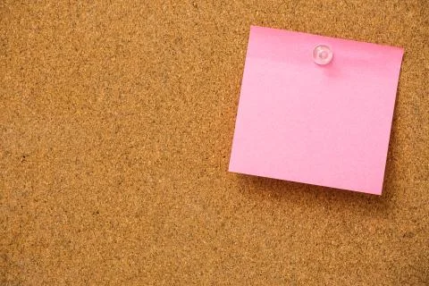 Pink sticky notes Stock Photos