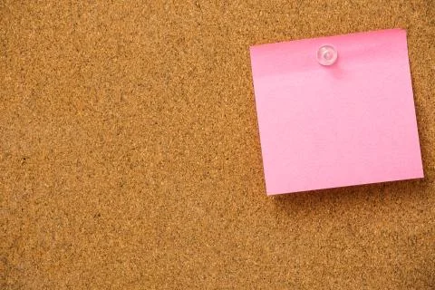 Pink sticky notes Stock Photos