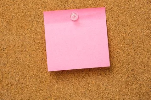 Pink sticky notes Foto stock