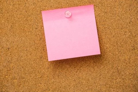 Pink sticky notes Stock Photos