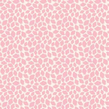 Pink strawberry seamless repeat fruit pattern nature background Stock Illustration
