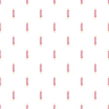 Pink striped candy wrapper seamless pattern background Stock Illustration
