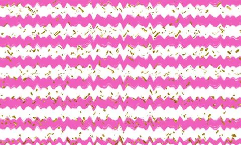 Pink Stripes Glitter wave Background Stock Illustration