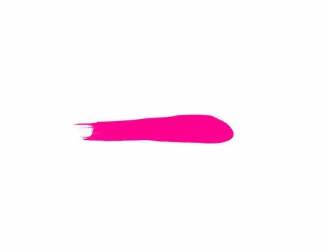 Pink stroke brush isolated on white background for art design Stock Illustration
