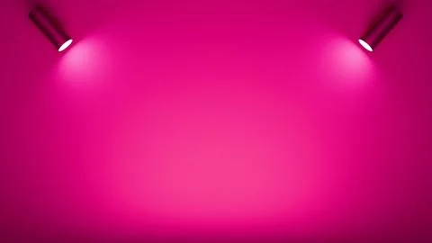 Pink studio background with two spotlights イラスト素材