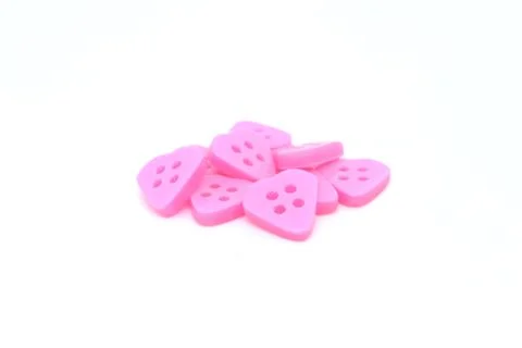 Pink Studs on isolated white background Stock Photos