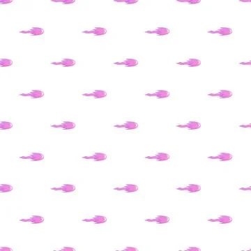 Pink stylized comet pattern on white background Illustrazione stock