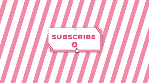 Pink Subscribe Transition Stock Footage
