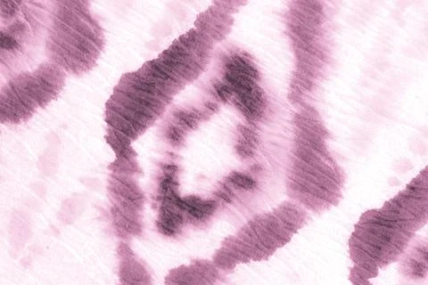 Pink Summer Ogee Pattern. Tie Dye Shibori. Paint Stock Illustration