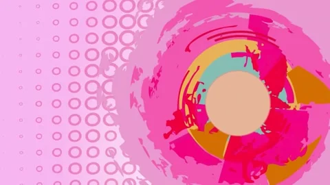Pink sun changing colors constantly Stock Footage 282522663
